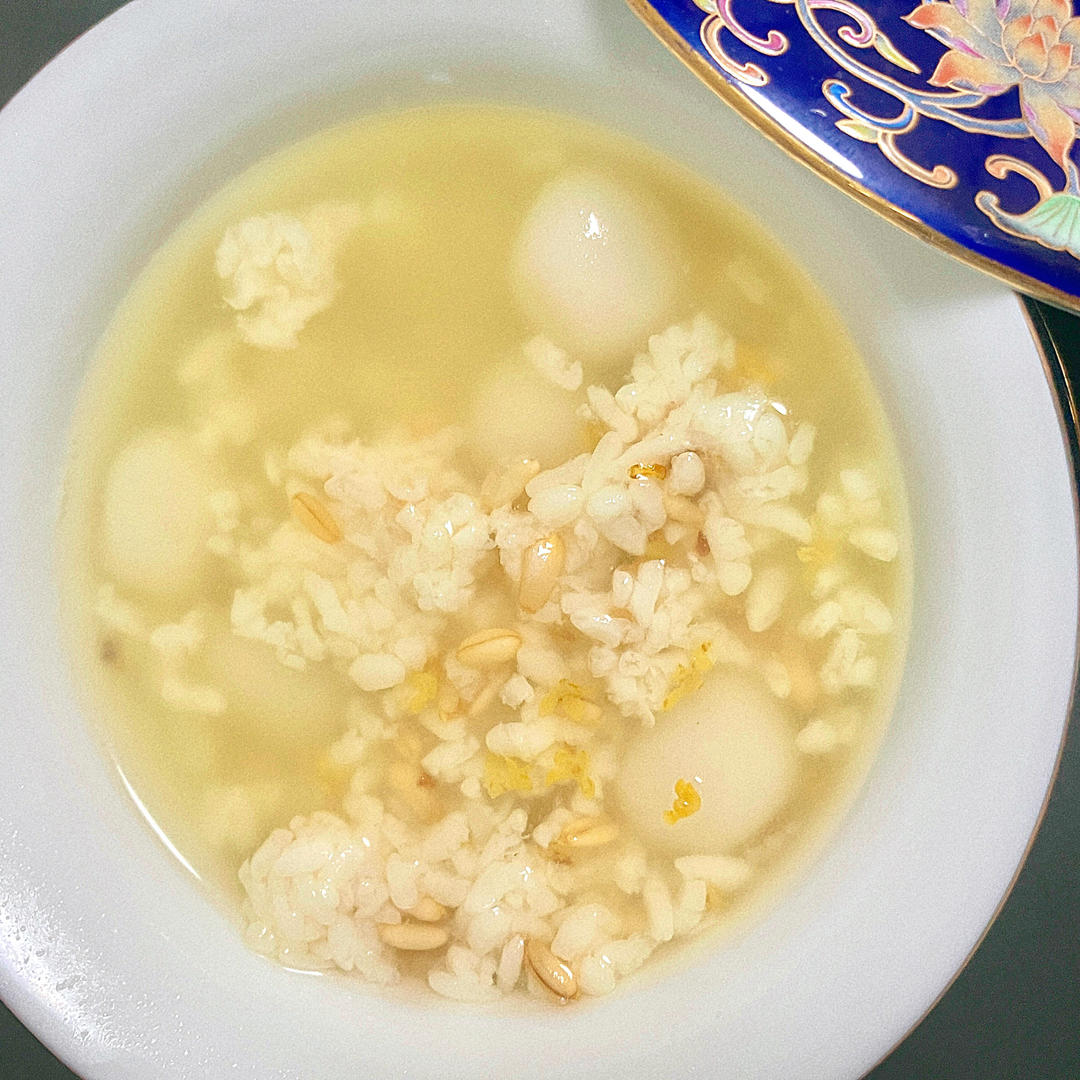 桂花酒酿圆子（附酒酿，小圆子做法）