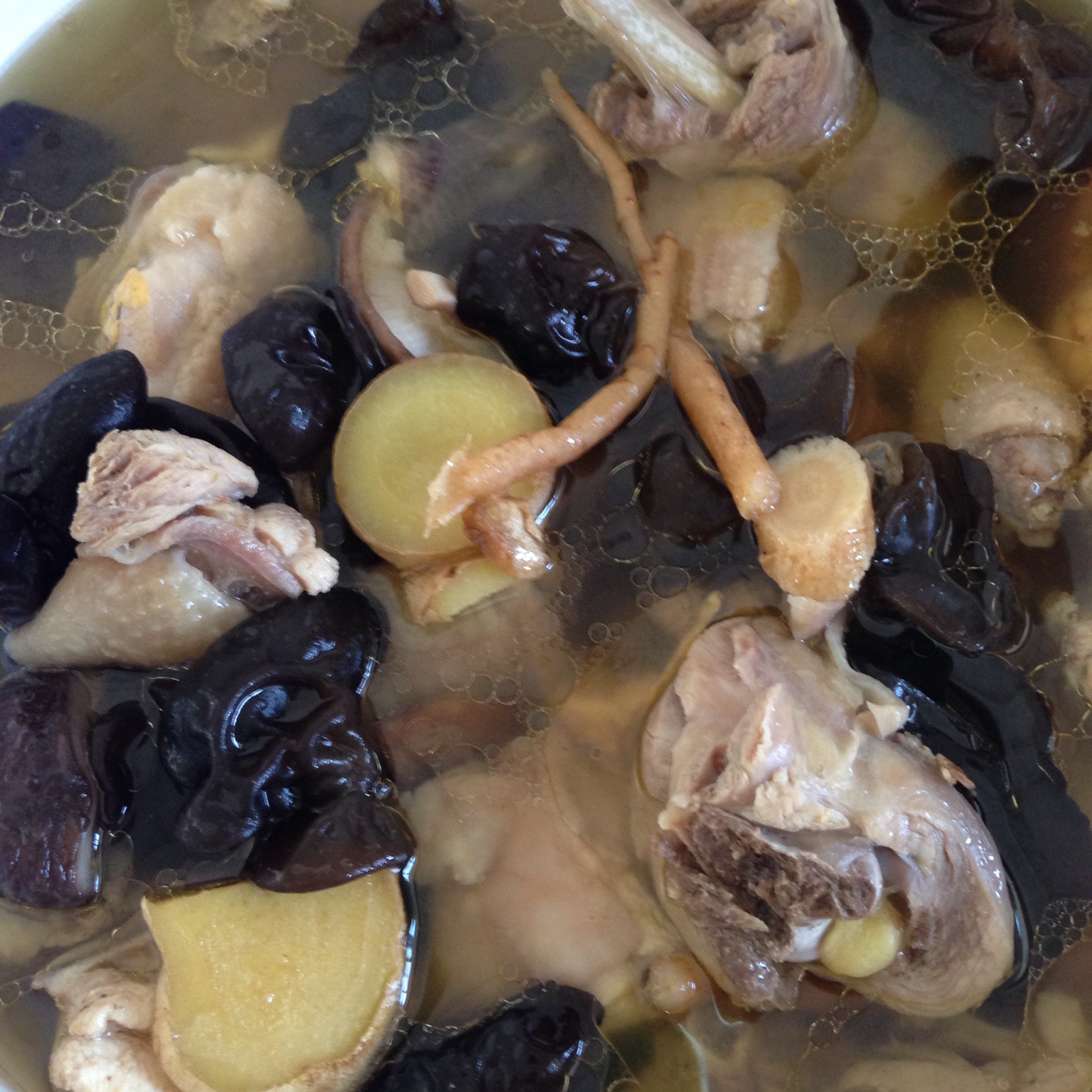 等下一个天亮_io7x做的党参黄芪炖鸡汤