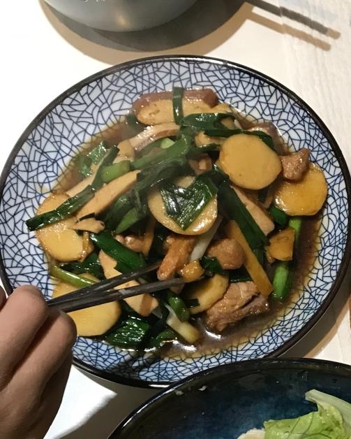 【茨菰炒大蒜】