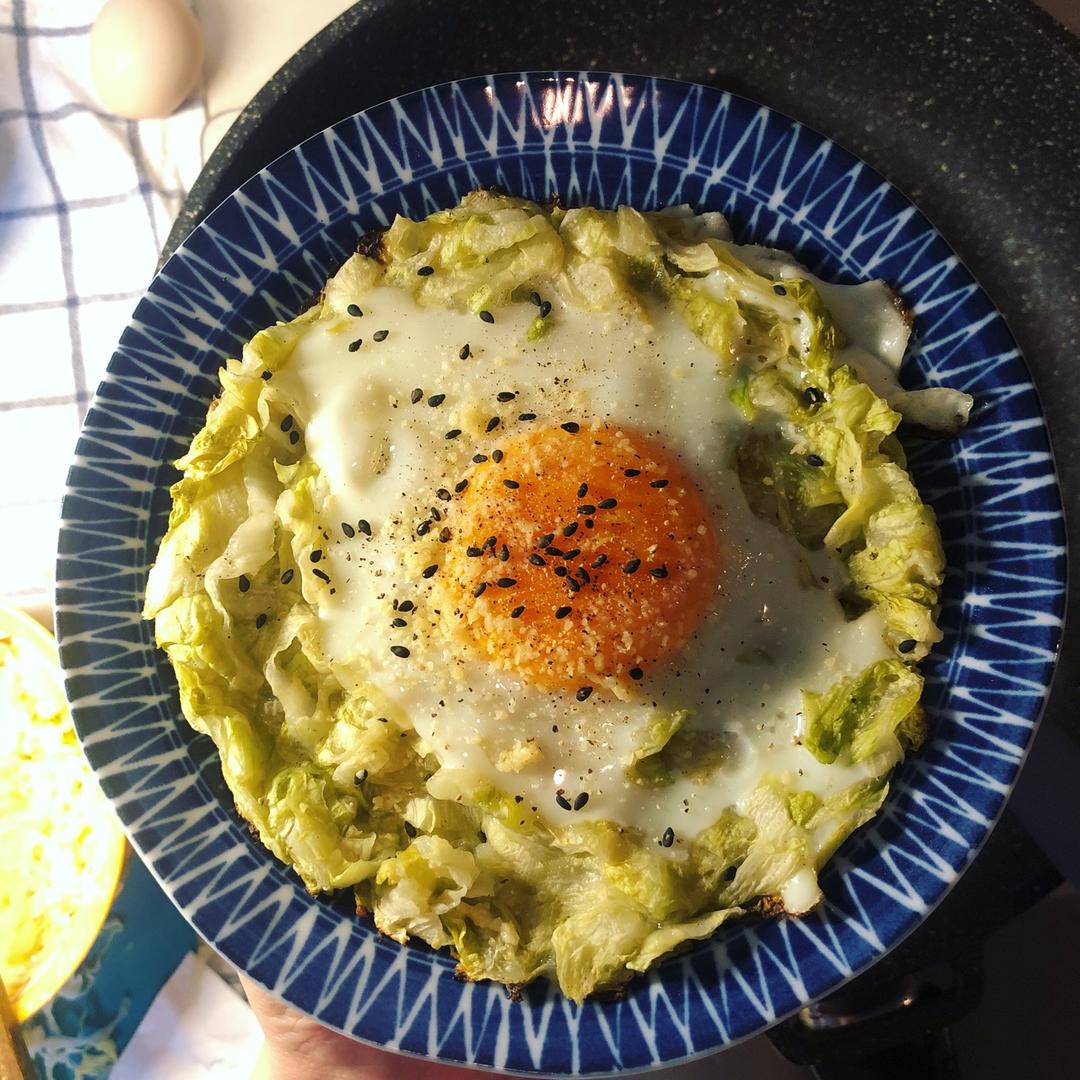 快手早餐料理-卷心菜烘蛋
