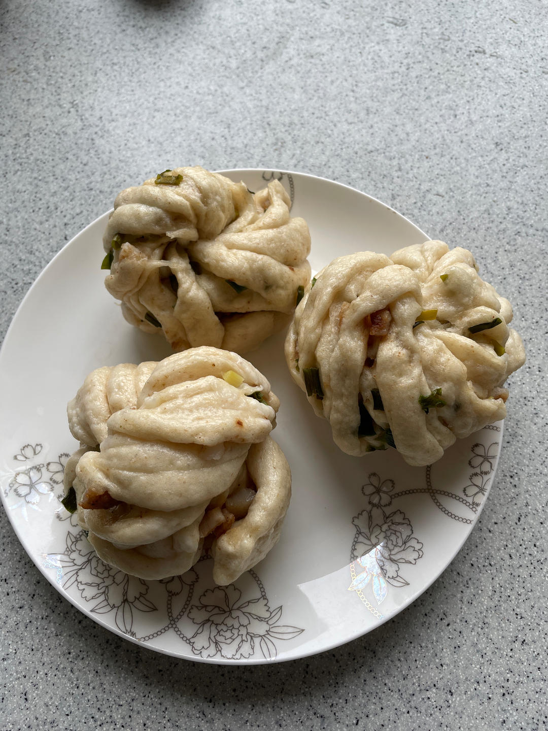 葱花培根花卷，一次发酵｜花样面食早餐