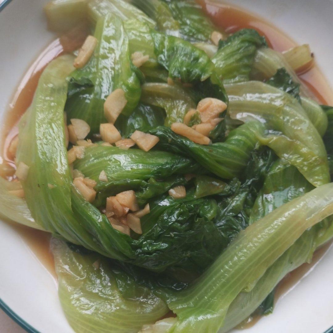 蒜蓉生菜 | 爽脆可口，好吃下饭，零失败