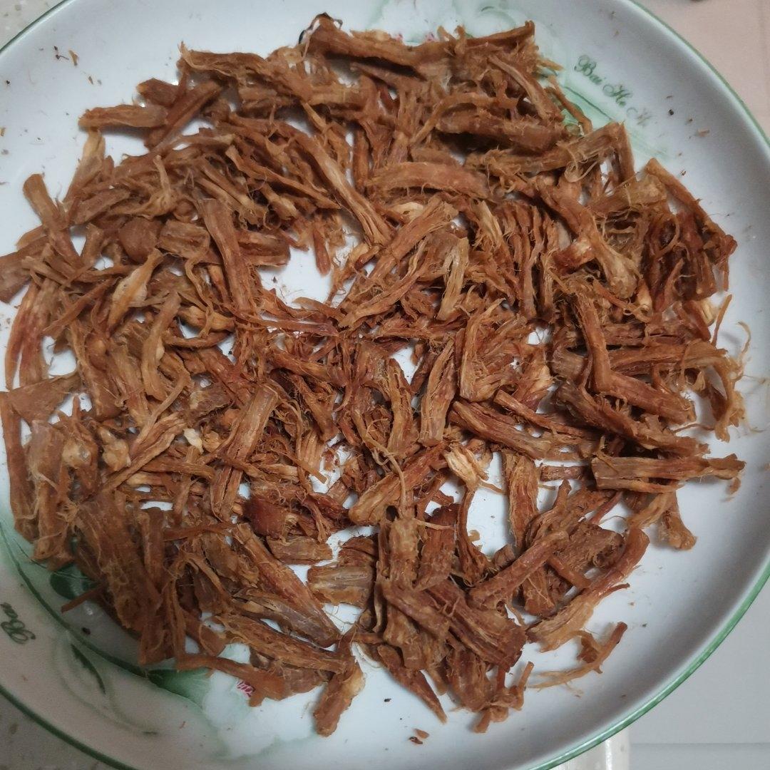 [自制零食]自制猪肉条肉干(微波炉版)附送肉汤炖蛋和香酥海苔肉松