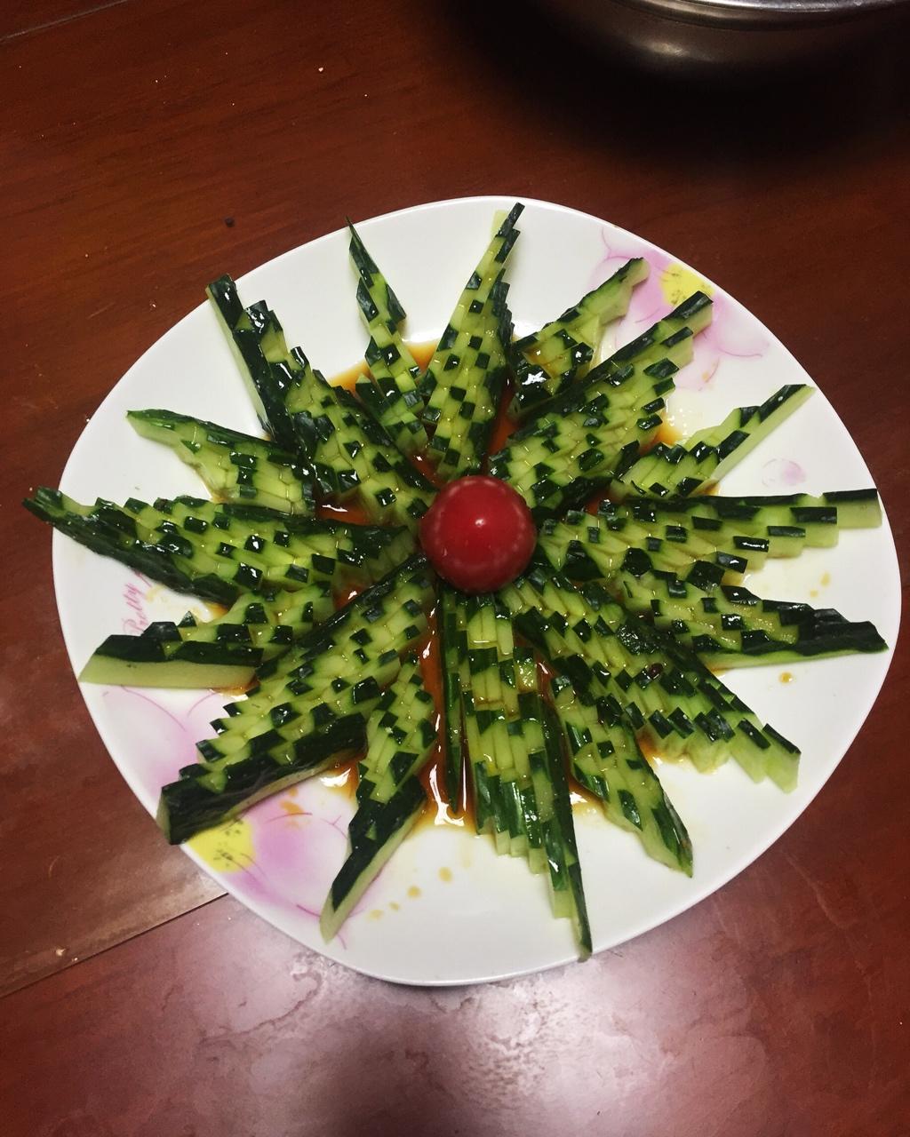 低碳减脂做的花刀黄瓜