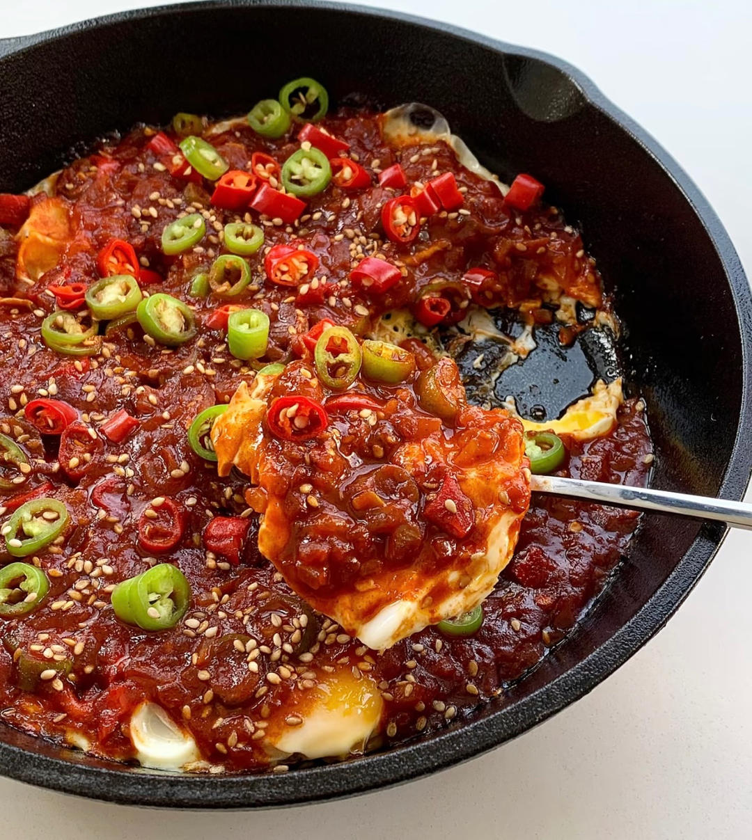 石板鸡蛋（韩式，拌饭）