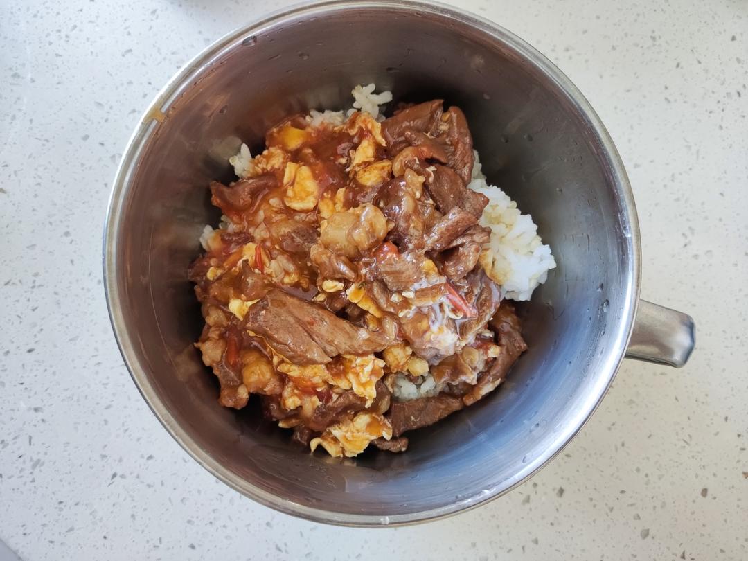 酸甜浓郁～超开胃🔥番茄滑蛋牛肉饭