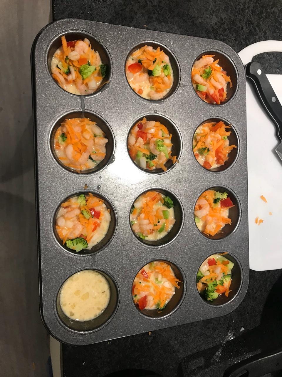 鸡蛋蔬菜麦芬 Low Carb Egg Muffin (Paleo+Gluten Free)
