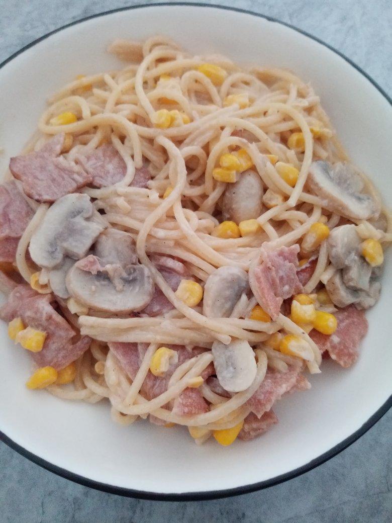 低脂版培根口蘑意大利面