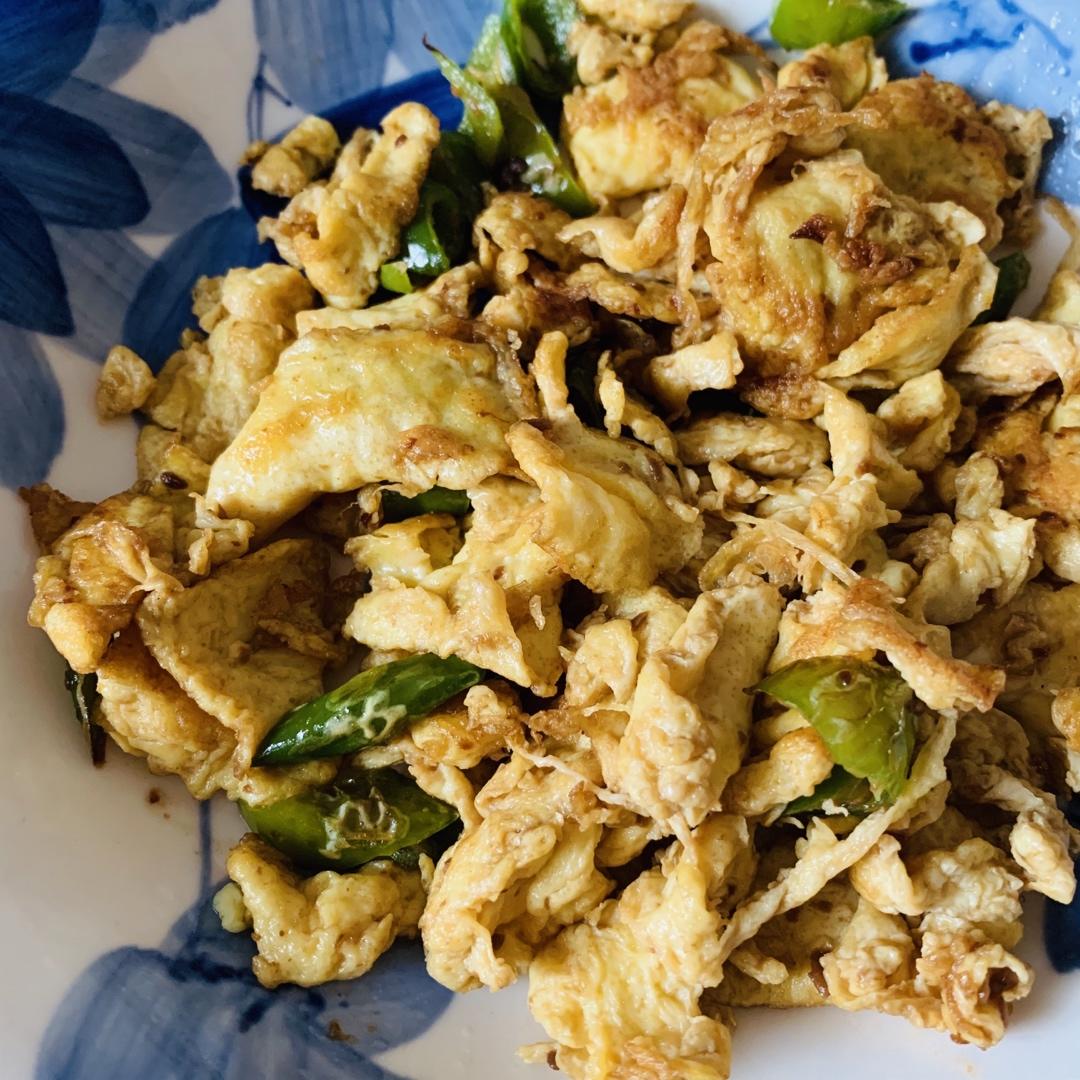 尖椒大酱炒鸡蛋（米饭杀手）