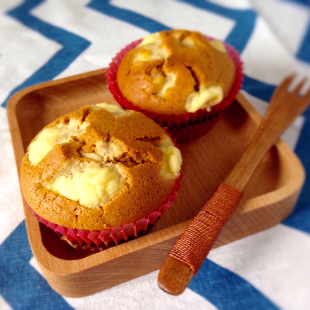香格里拉莲做的海盐焦糖乳酪muffin