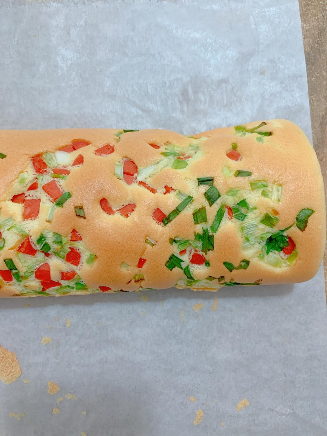 火腿肠葱香蛋糕的做法