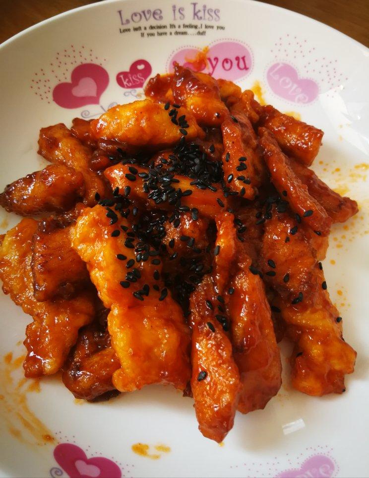 糖醋里脊(鸡胸版)