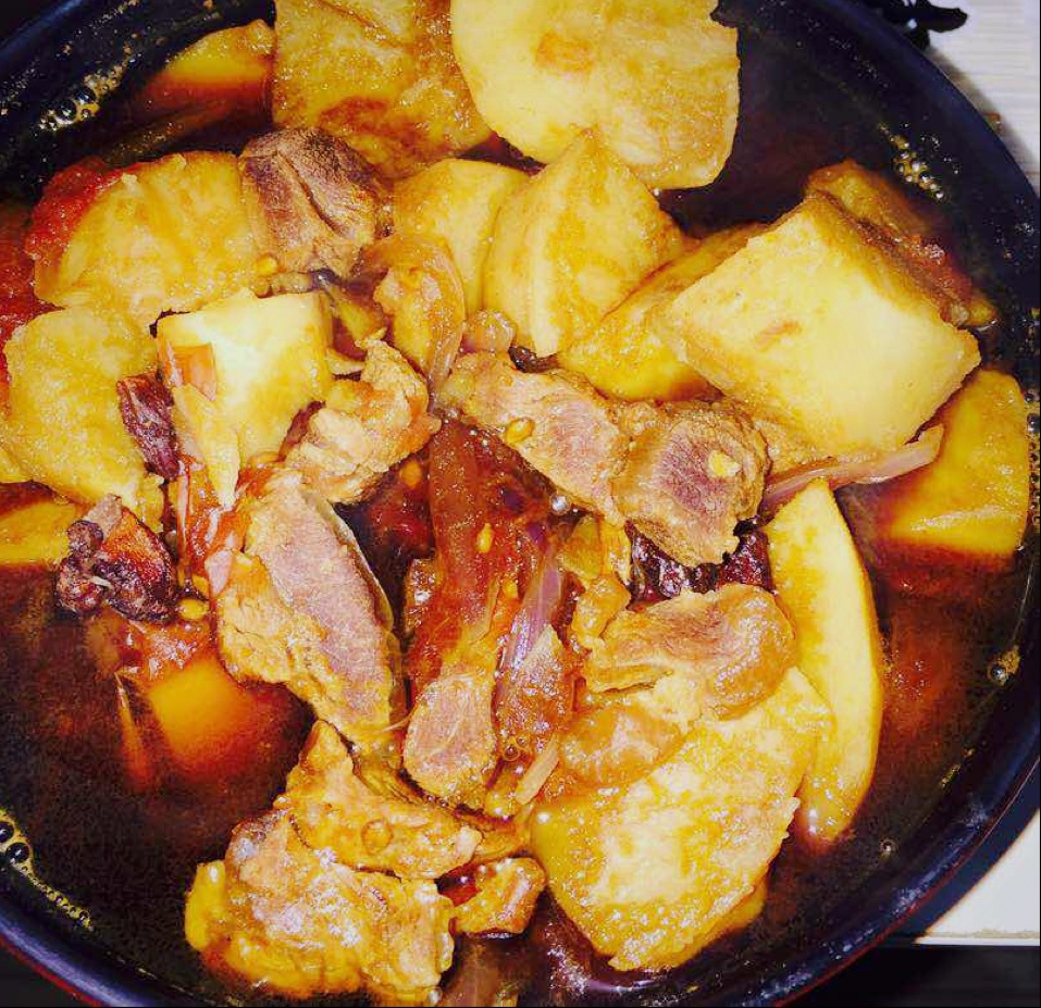 西红柿土豆炖牛肉