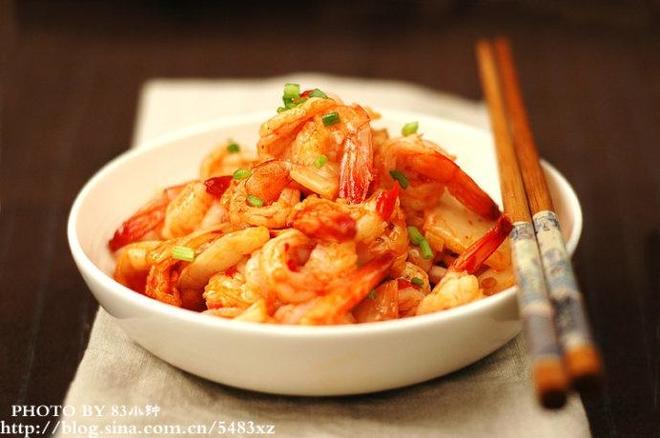 韩式泡菜虾的做法
