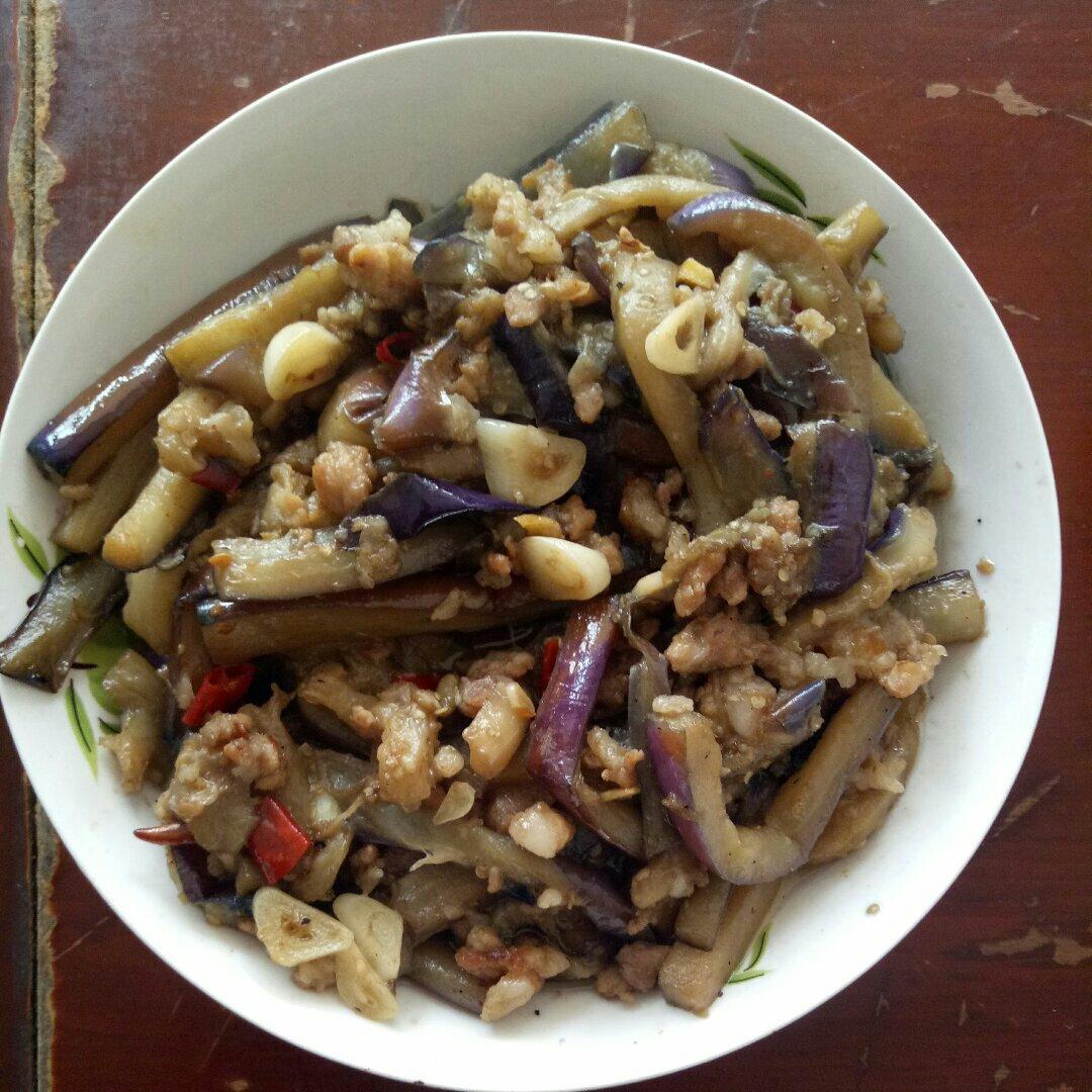 红烧肉沫茄子