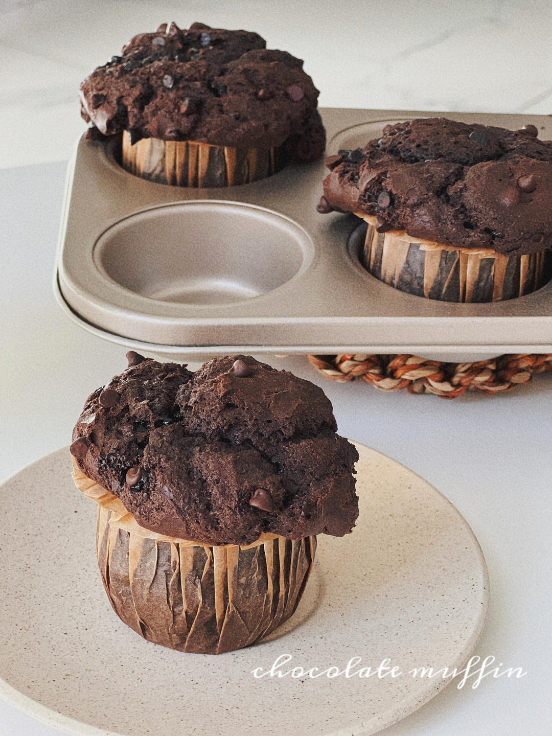 在家做巧克力蘑菇头麦芬蛋糕🍫