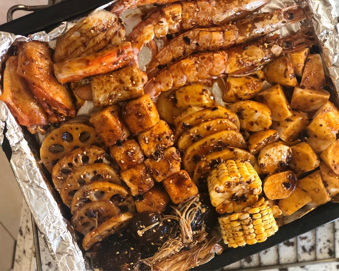 道菜溜边儿带鱼特别省事又下饭的美食用料烤盘烧烤的做法参照这个菜谱