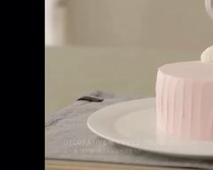 樱桃漩涡蛋糕 cherry vertical cake (小烤箱，九寸方盘)的做法 步骤14