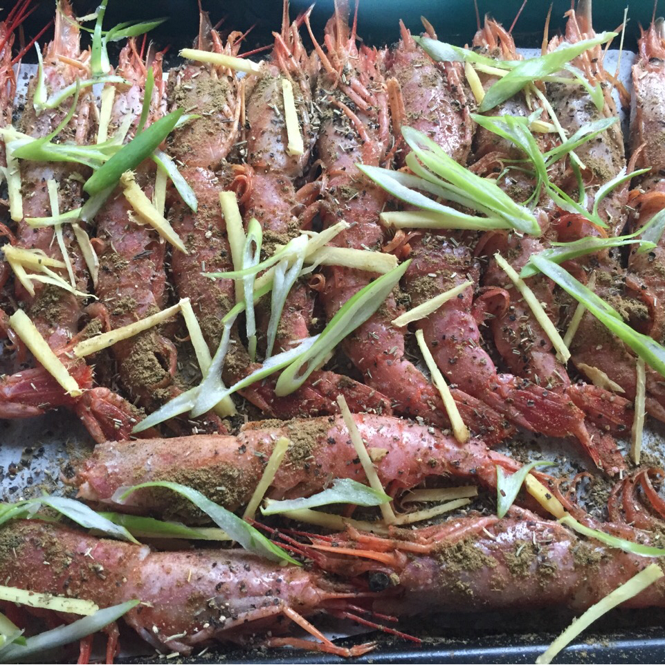 盐烤阿根廷红虾