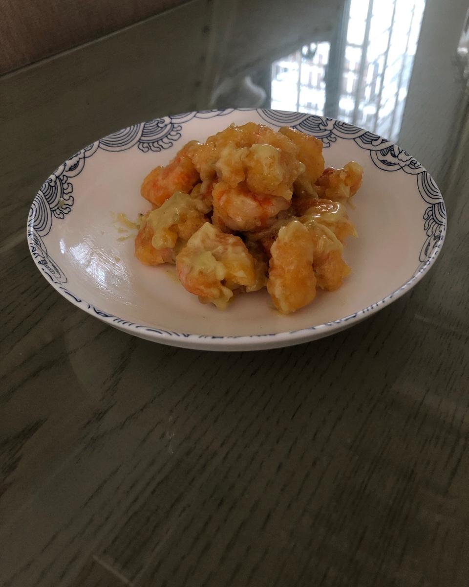 柏悦平替版芥末虾球