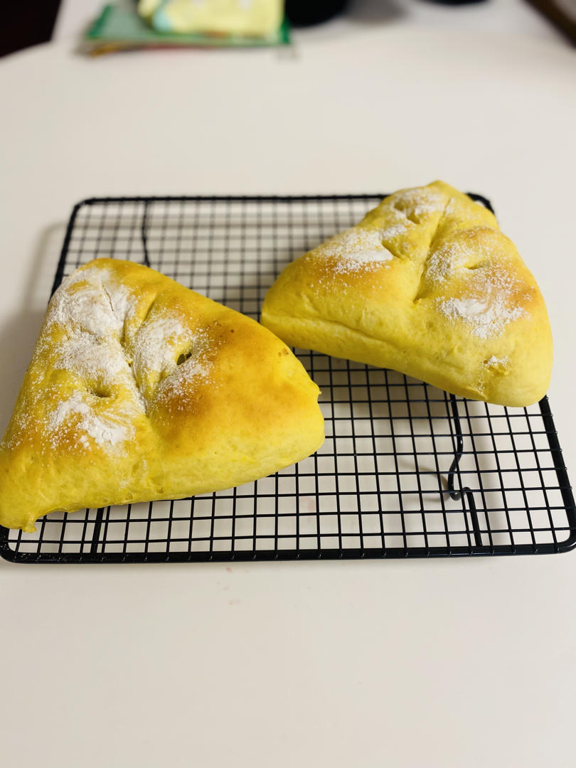 奈雪欧包 南瓜芋泥麻薯软欧包 超软 芋泥做法 麻薯做法 欧式面包 软面包 消耗南瓜芋头