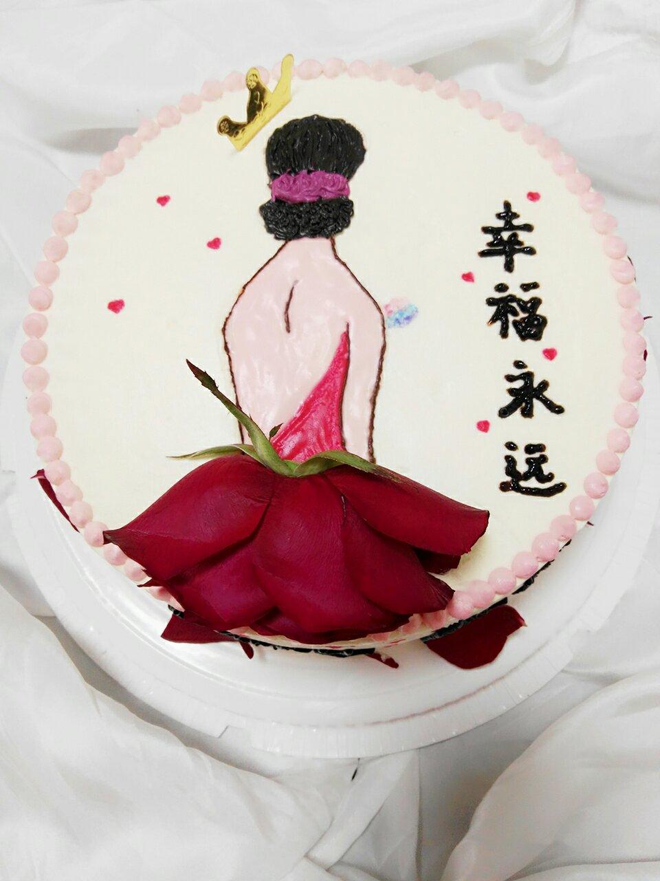手绘蛋糕图案