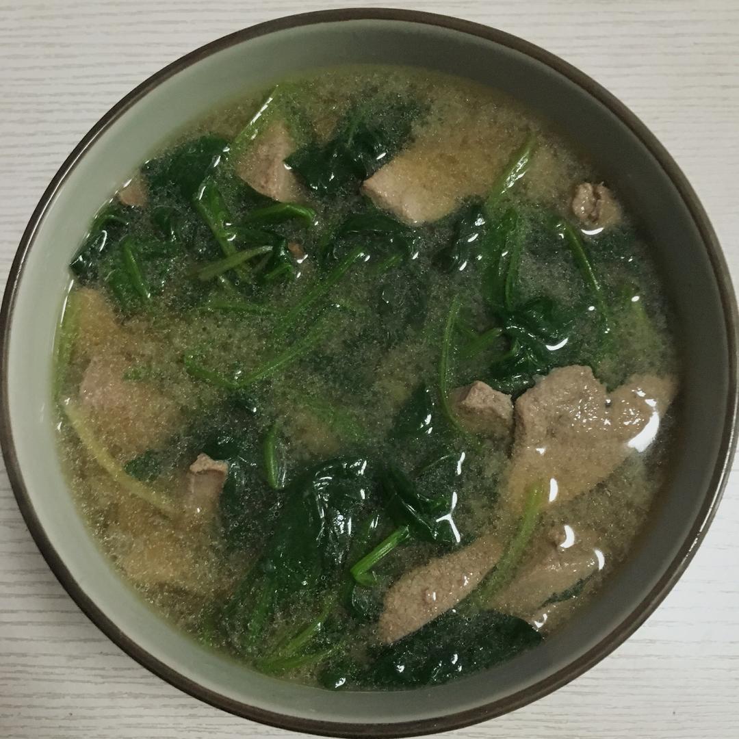 菠菜猪肝汤