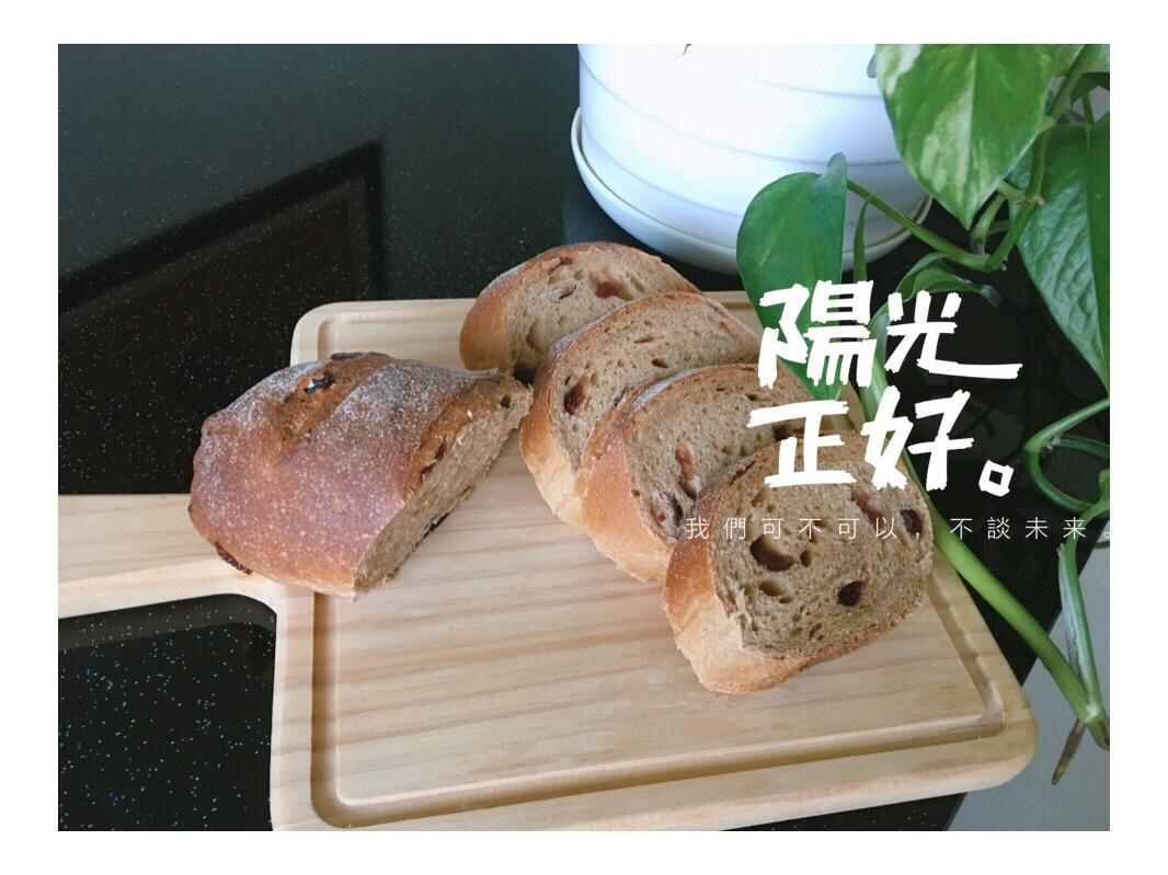 全麦蔓越莓软式欧包（免揉）