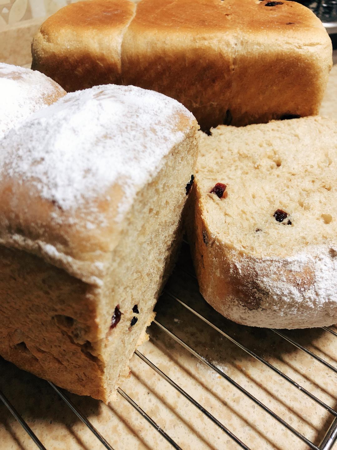 蔓越莓低脂低糖酸奶全麦吐司