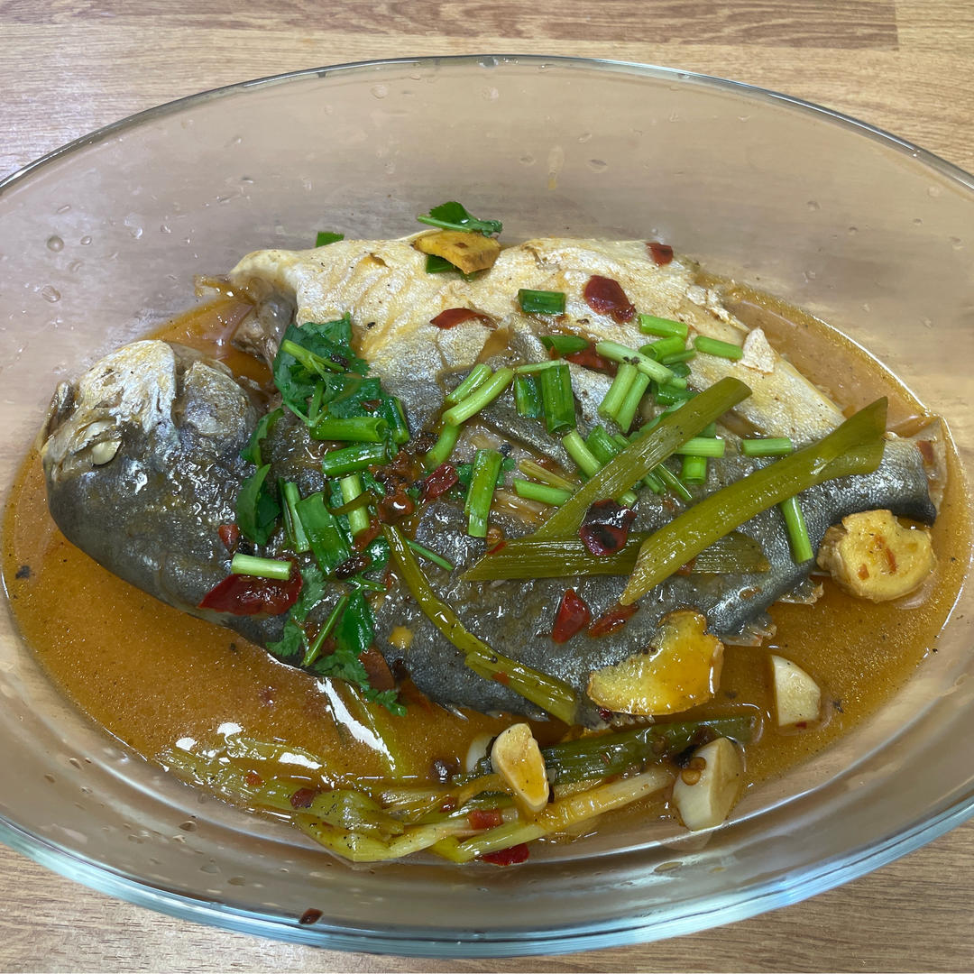 红烧金鲳鱼