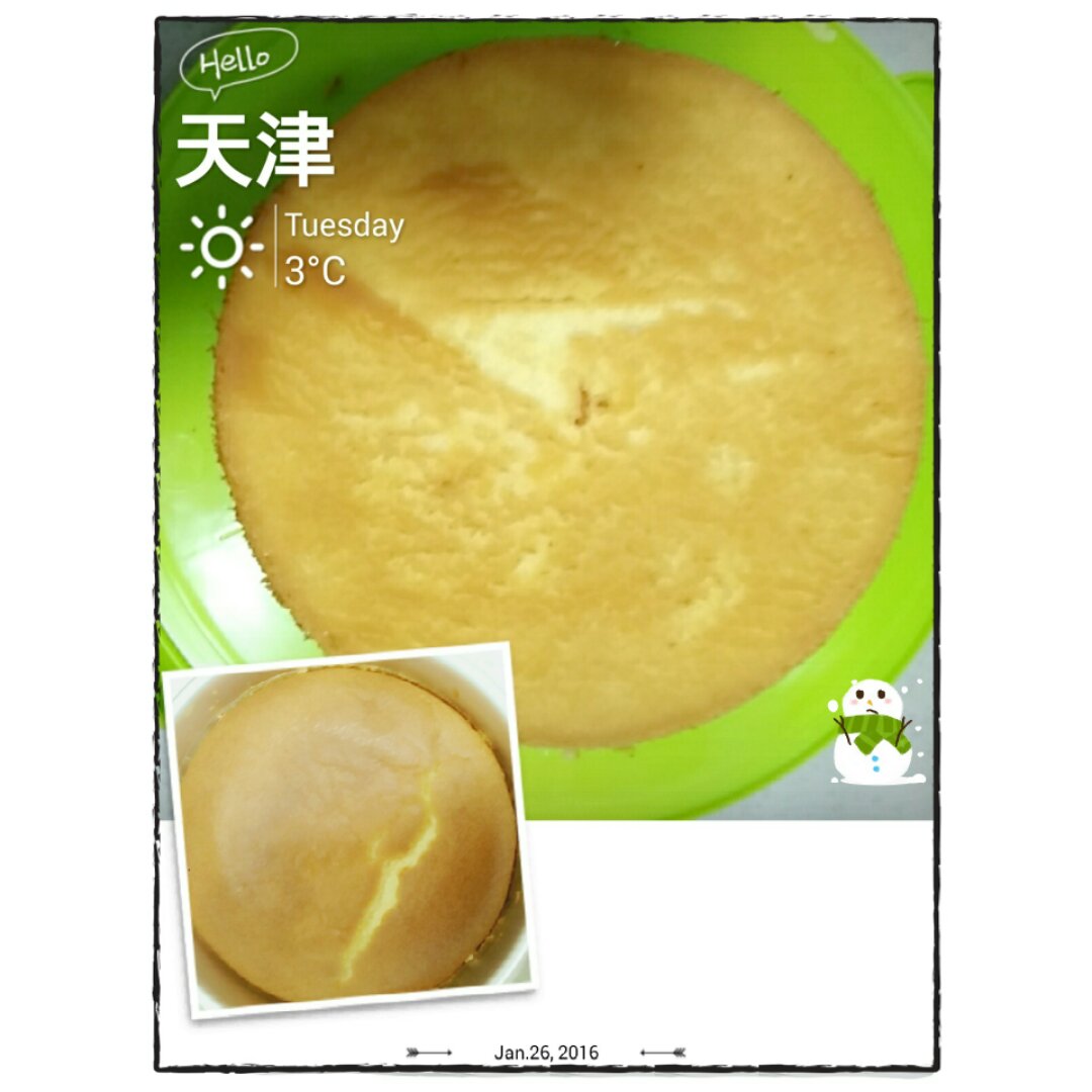 烤箱做蛋糕（戚风蛋糕的做法）