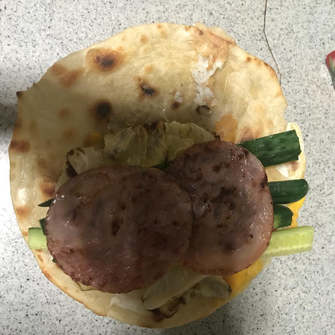 快手火腿蛋卷饼