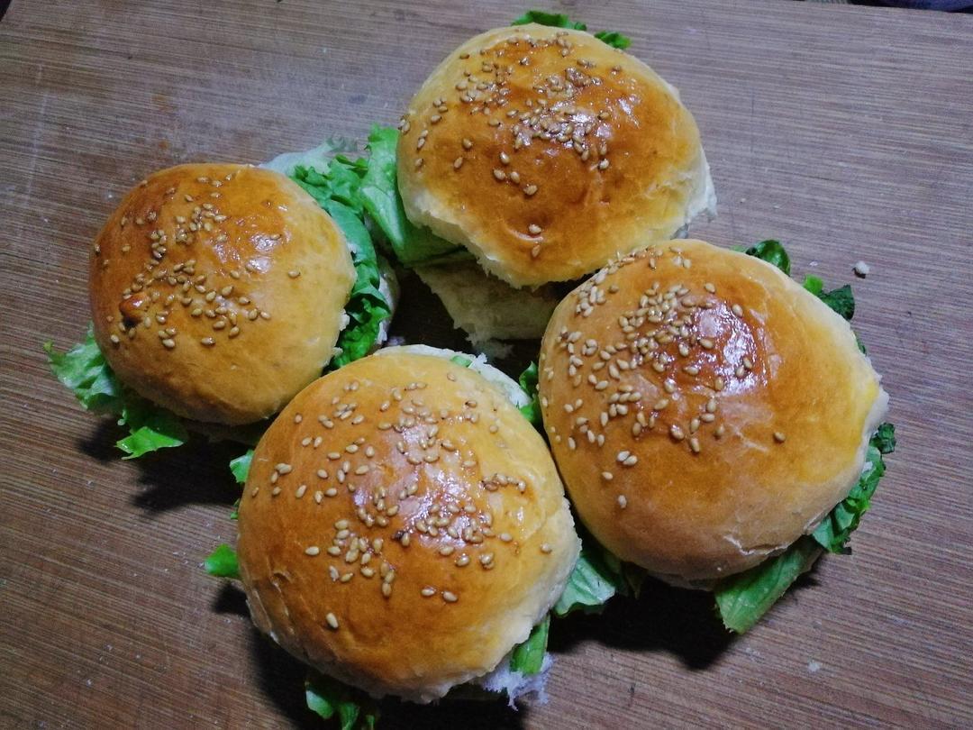 自制营养肉饼汉堡包