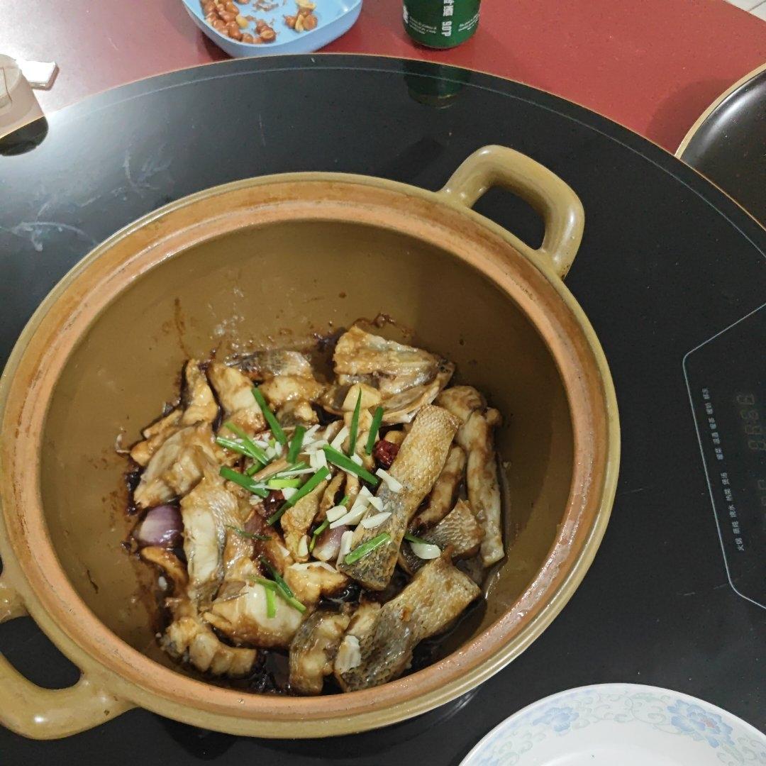 葱香焗鲈鱼