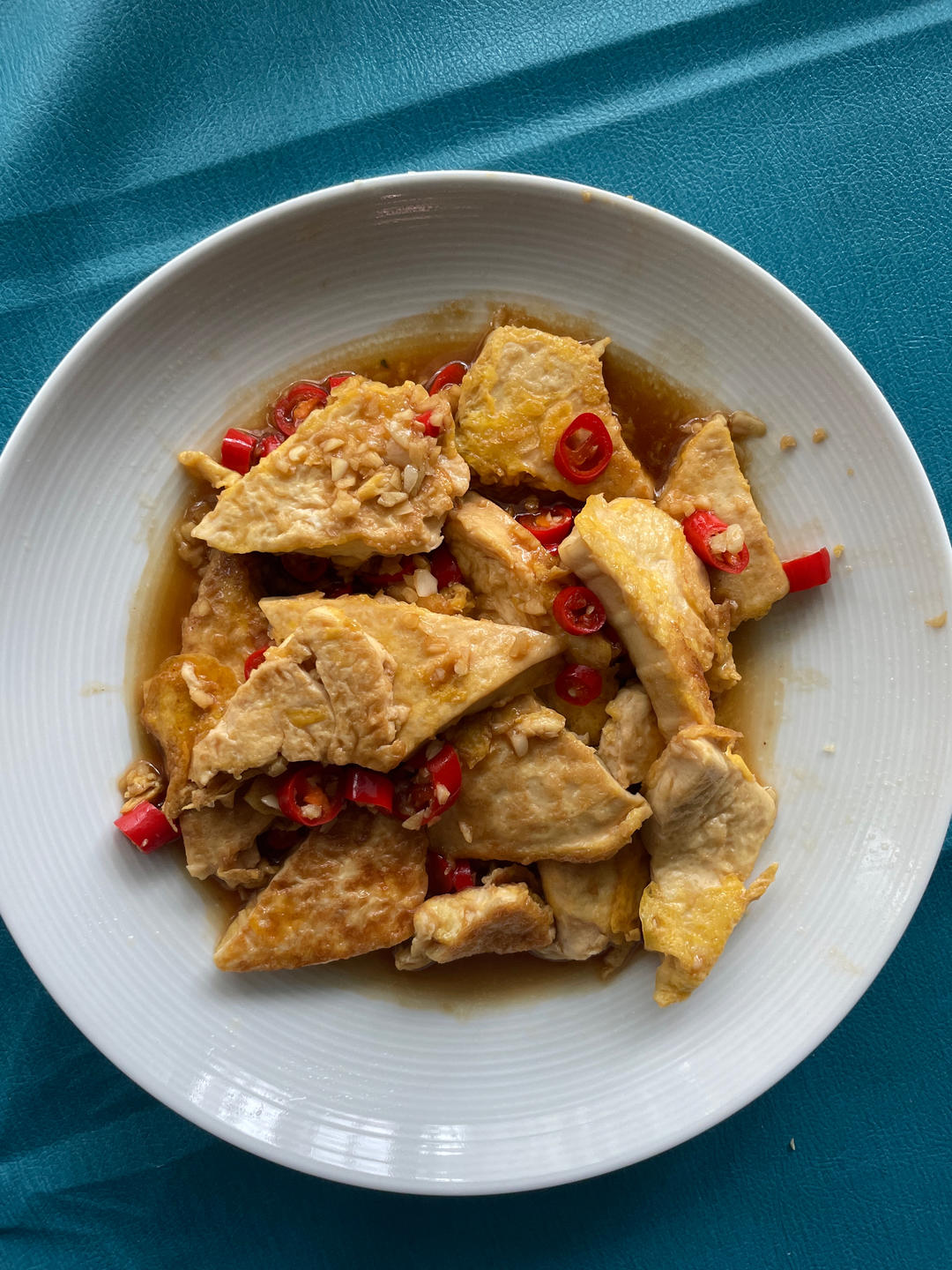 焖煎豆腐
