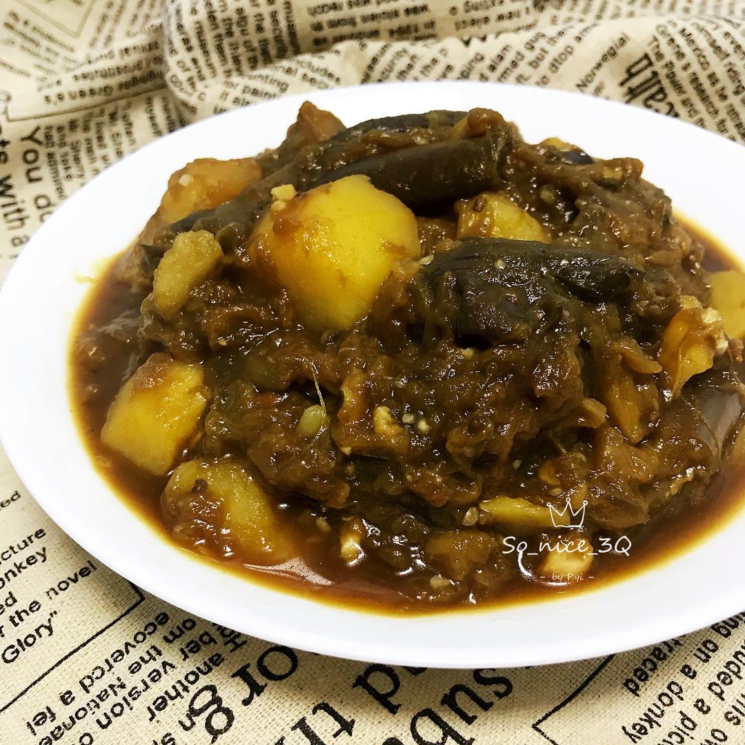 正宗东北菜 下饭菜 土豆炖茄子的做法