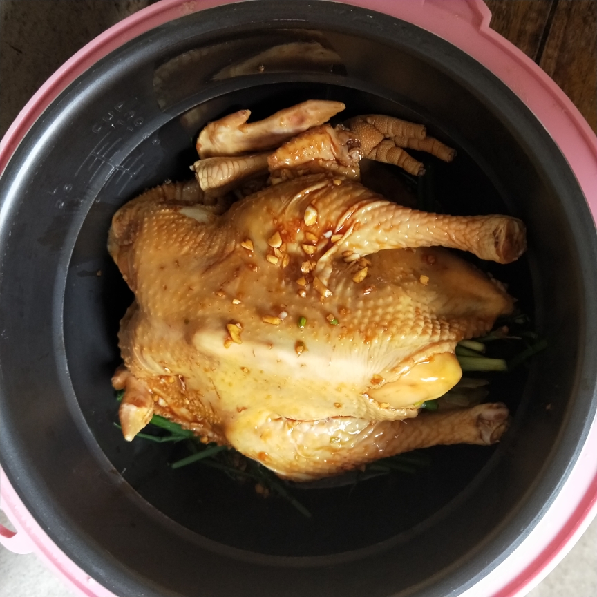 简单易学的电饭锅焖鸡的做法 步骤7