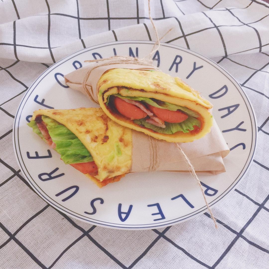 【鸡蛋卷饼】