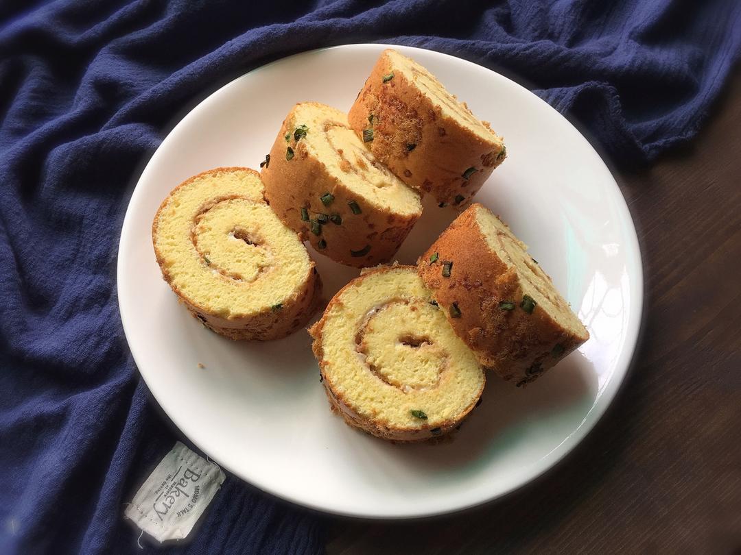 香葱肉松肥蛋糕卷～