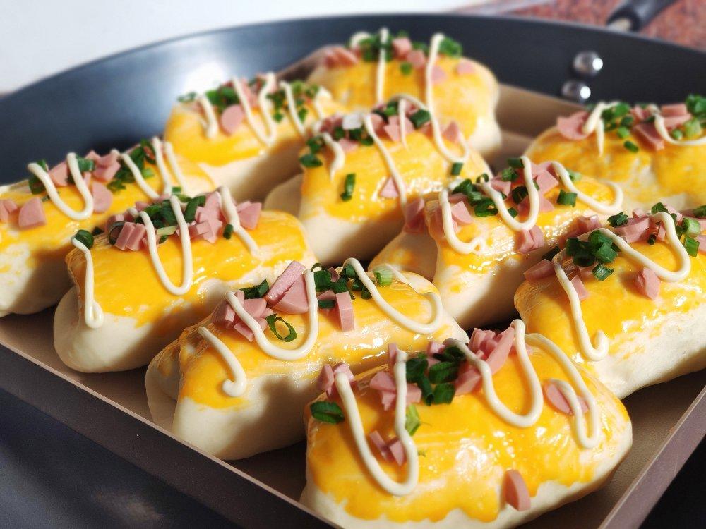 香葱火腿肉松面包