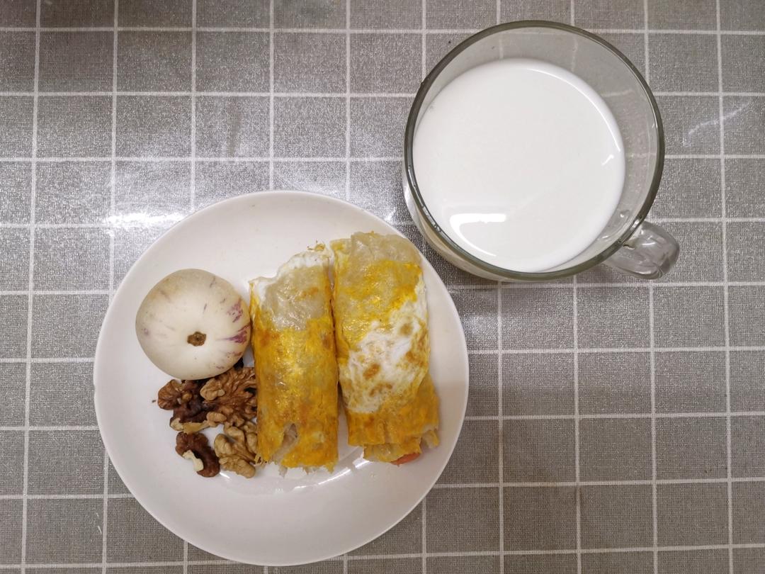 三分钟就可以做好孩子的早餐（手抓饼）