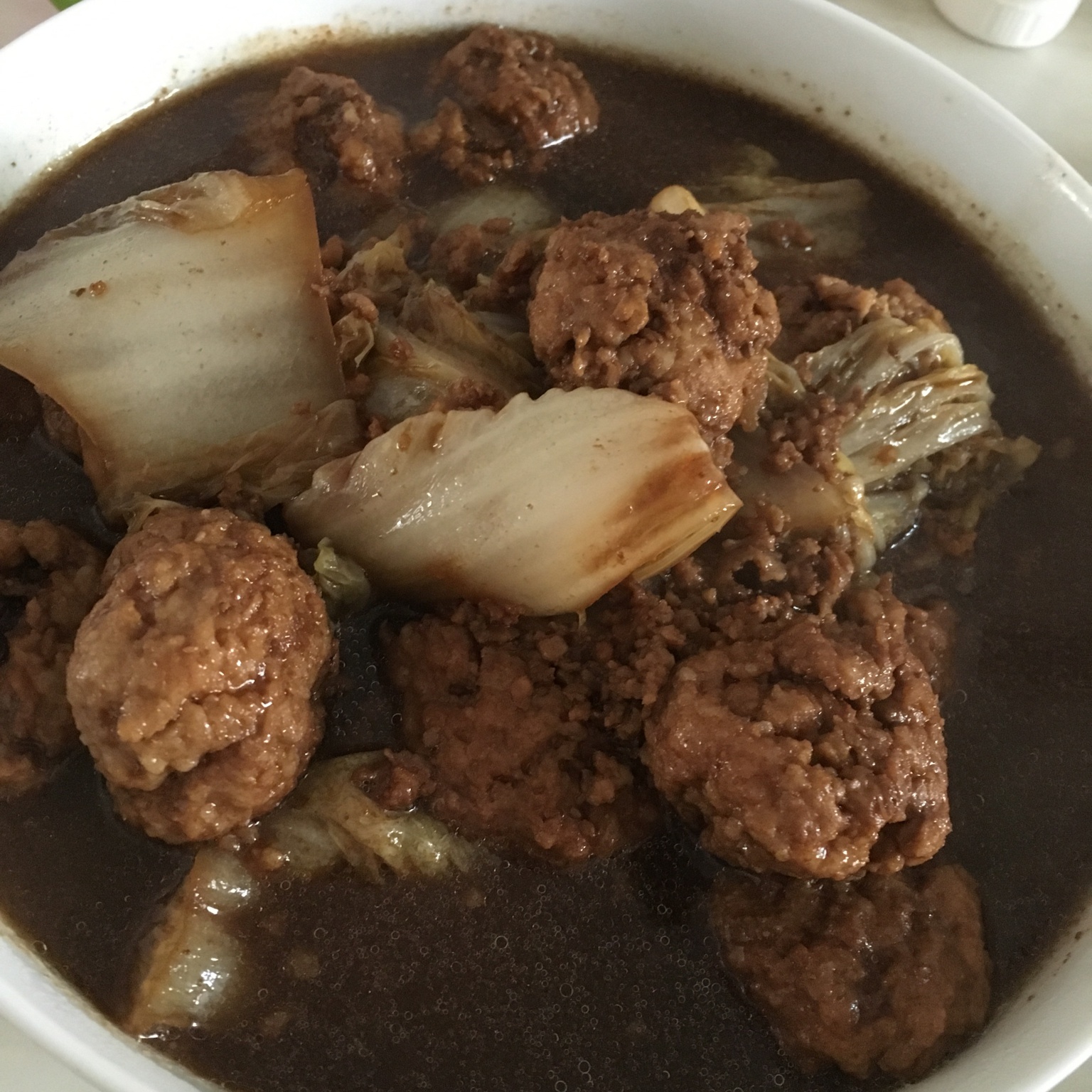 白菜烩肉圆