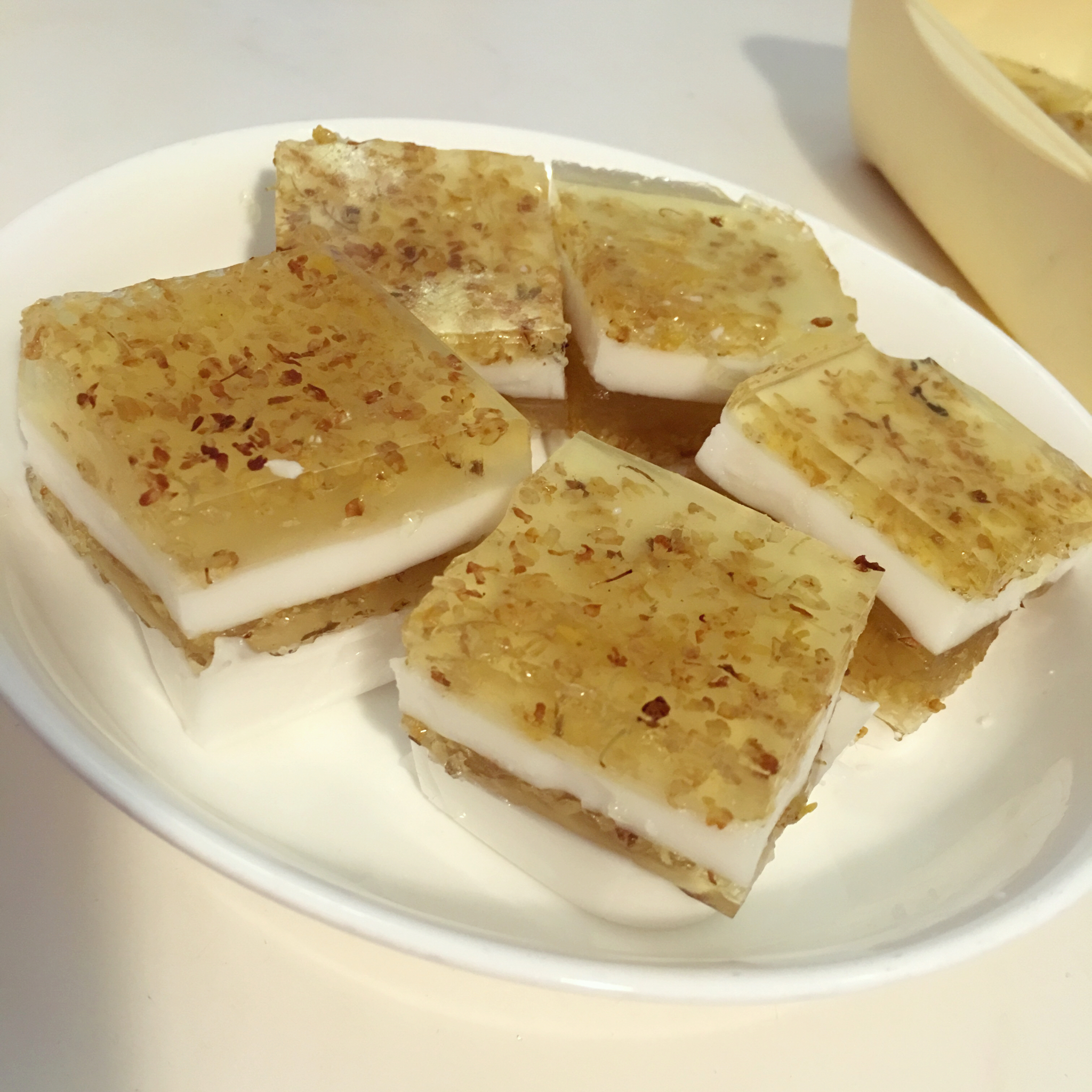 doings做的桂花椰子冻糕简易版