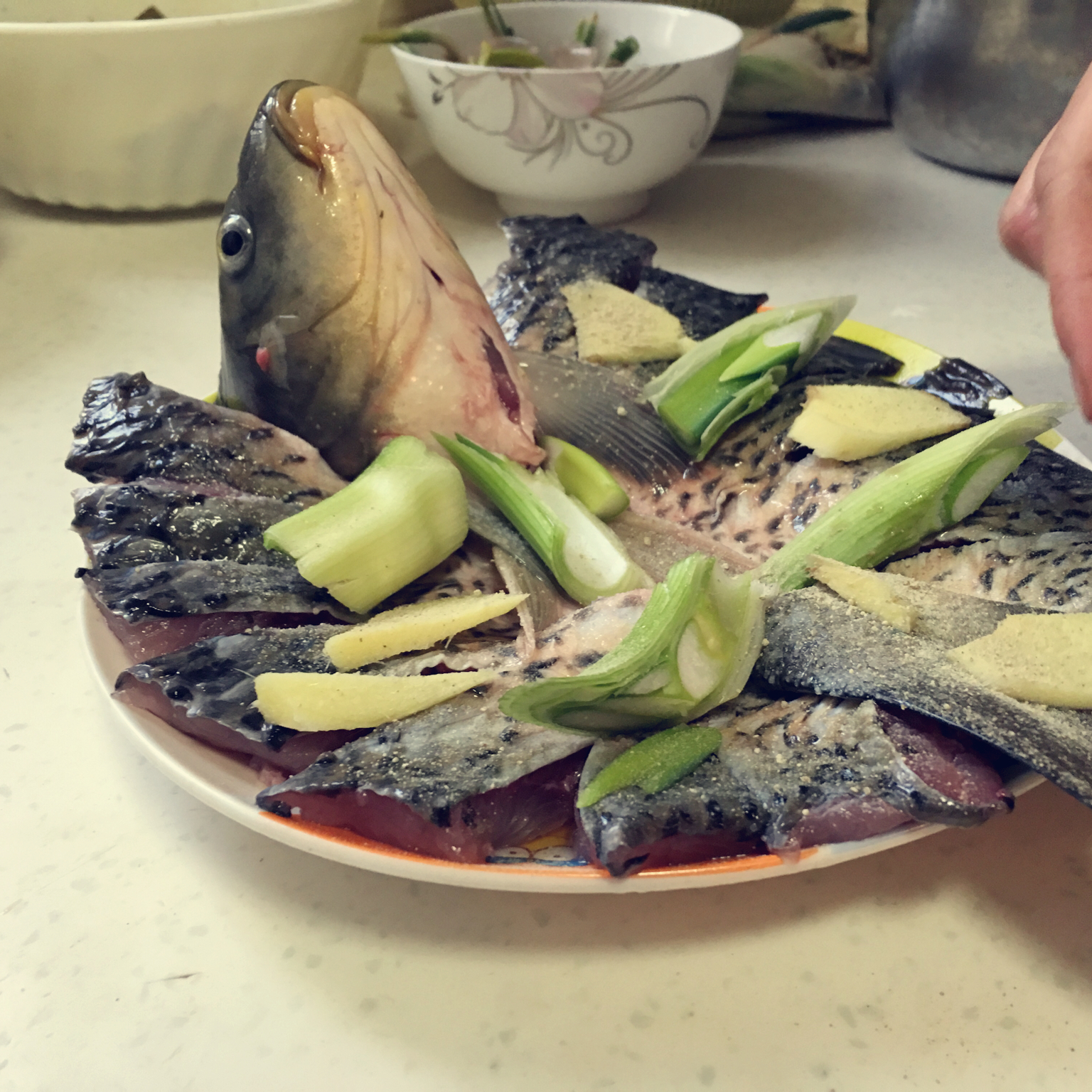 孔雀开屏清蒸鱼