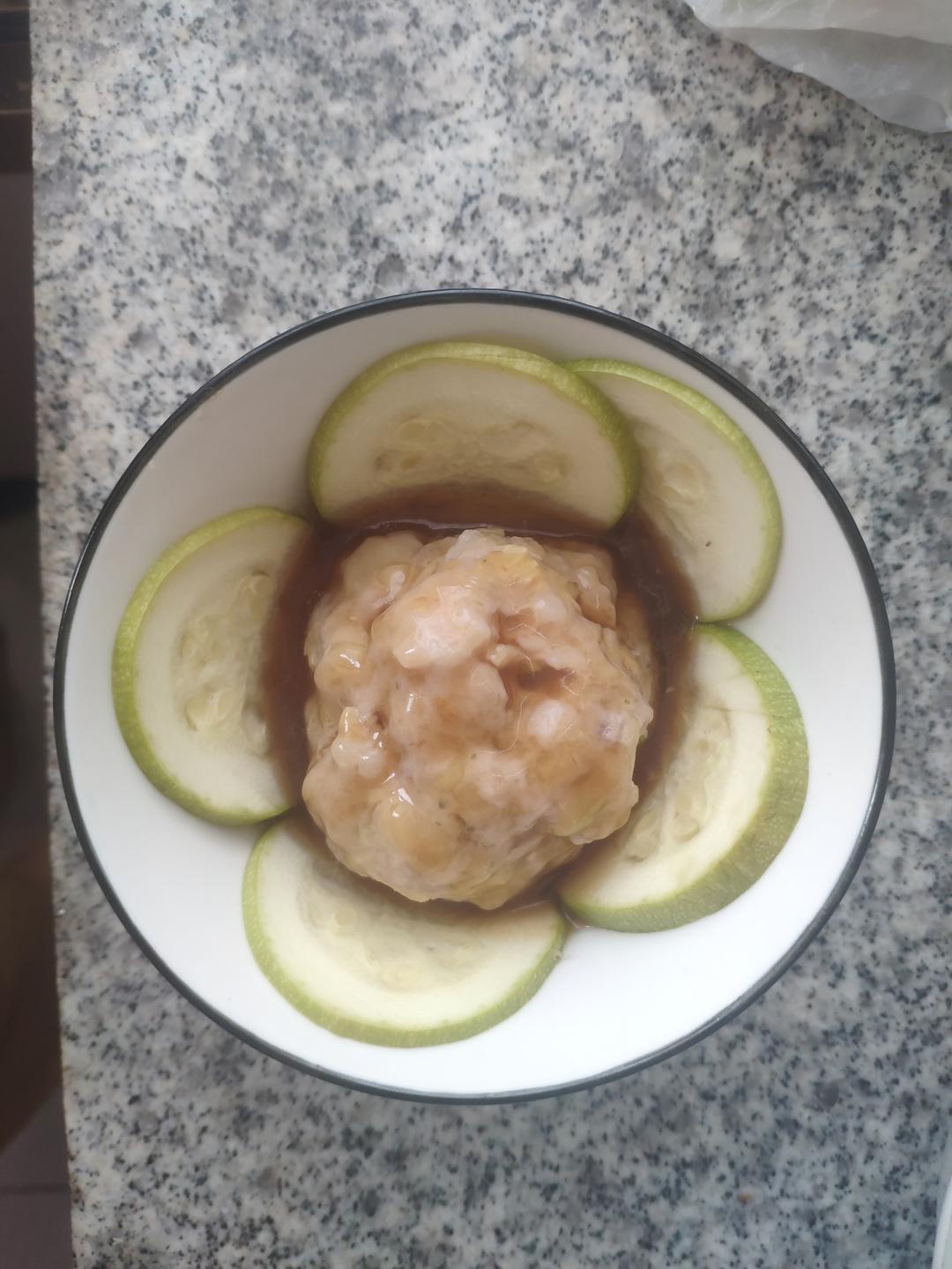 西葫芦蒸狮子头【宝宝辅食】