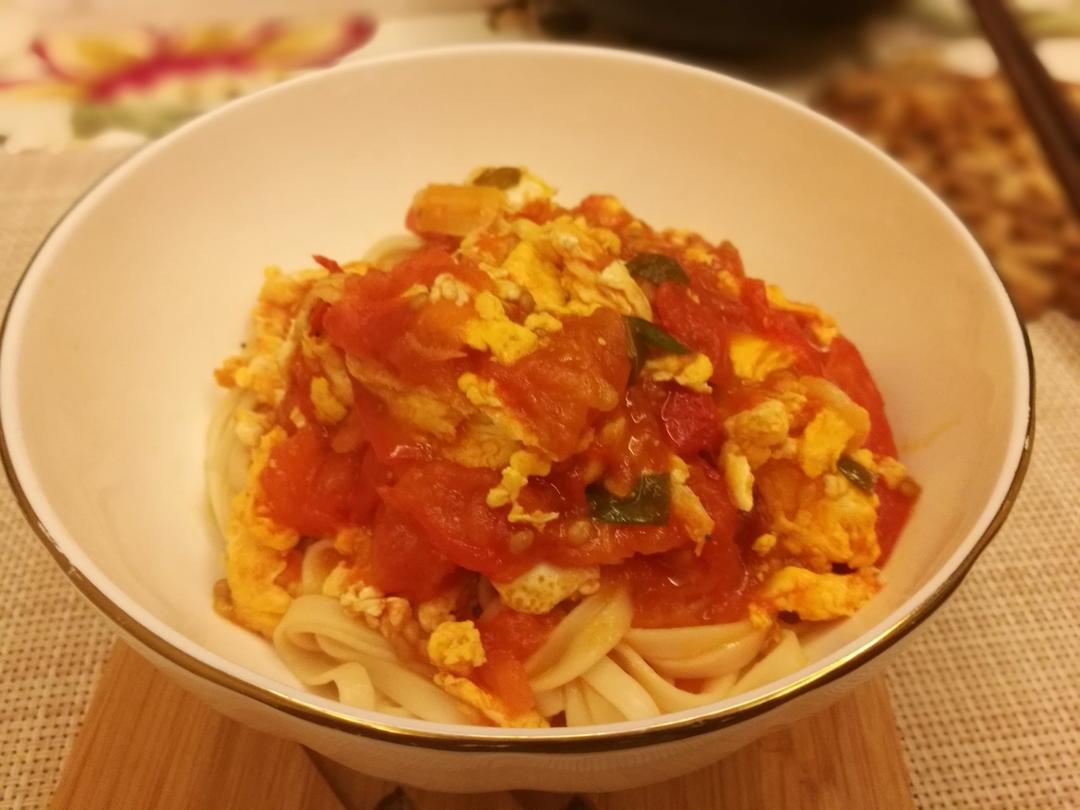 超级入味好吃的番茄鸡蛋面