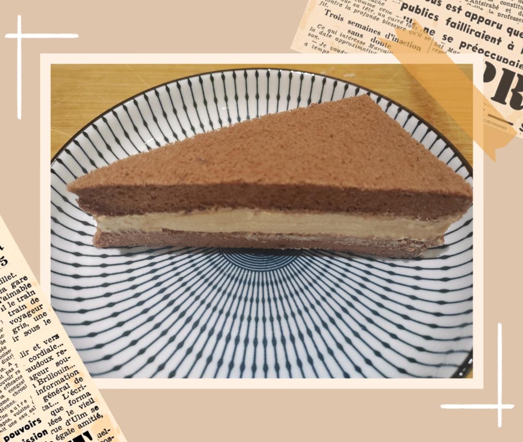 香甜软绵❗️好吃不腻❗️自制可可三明治蛋糕🍰