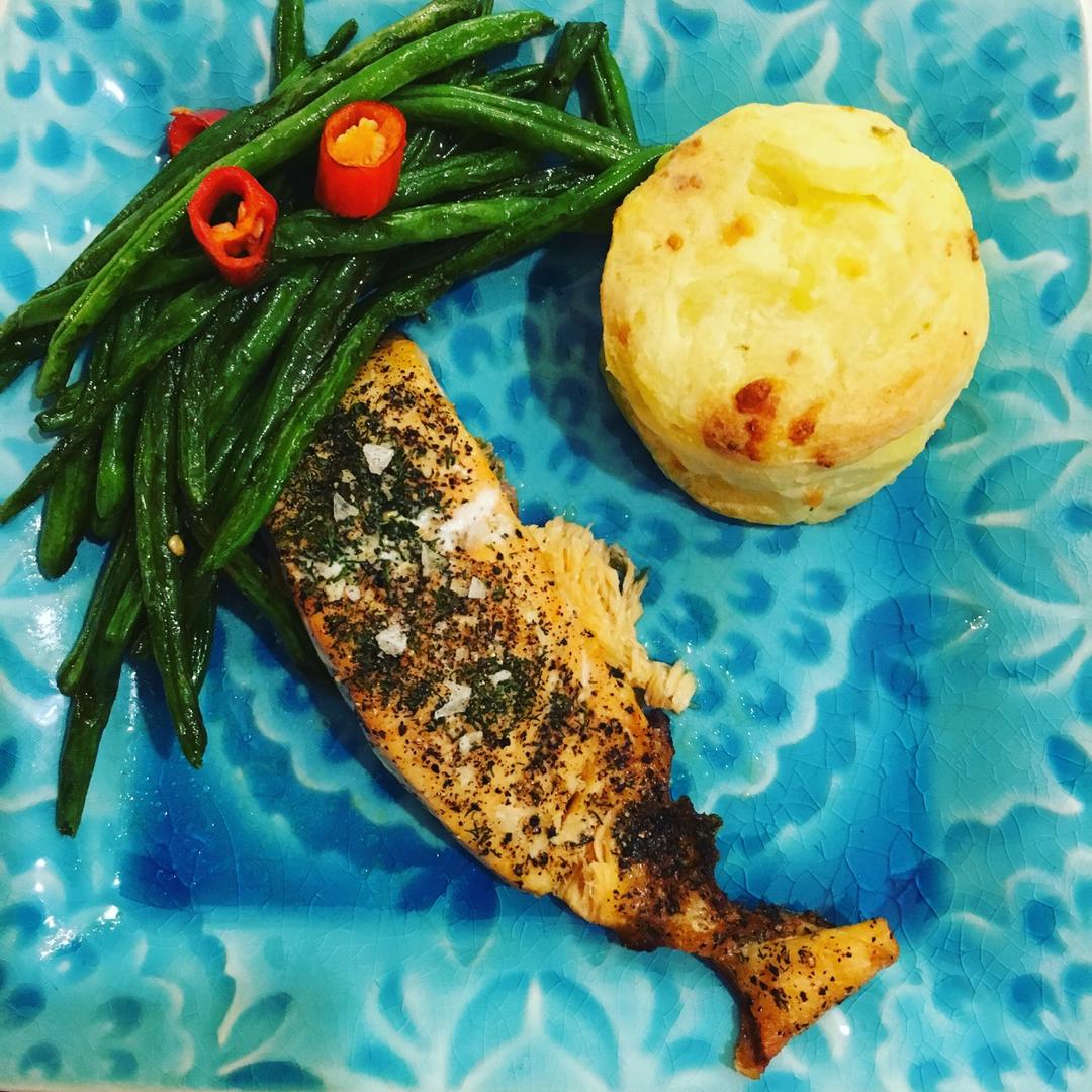 烤三文鱼 简单又好吃