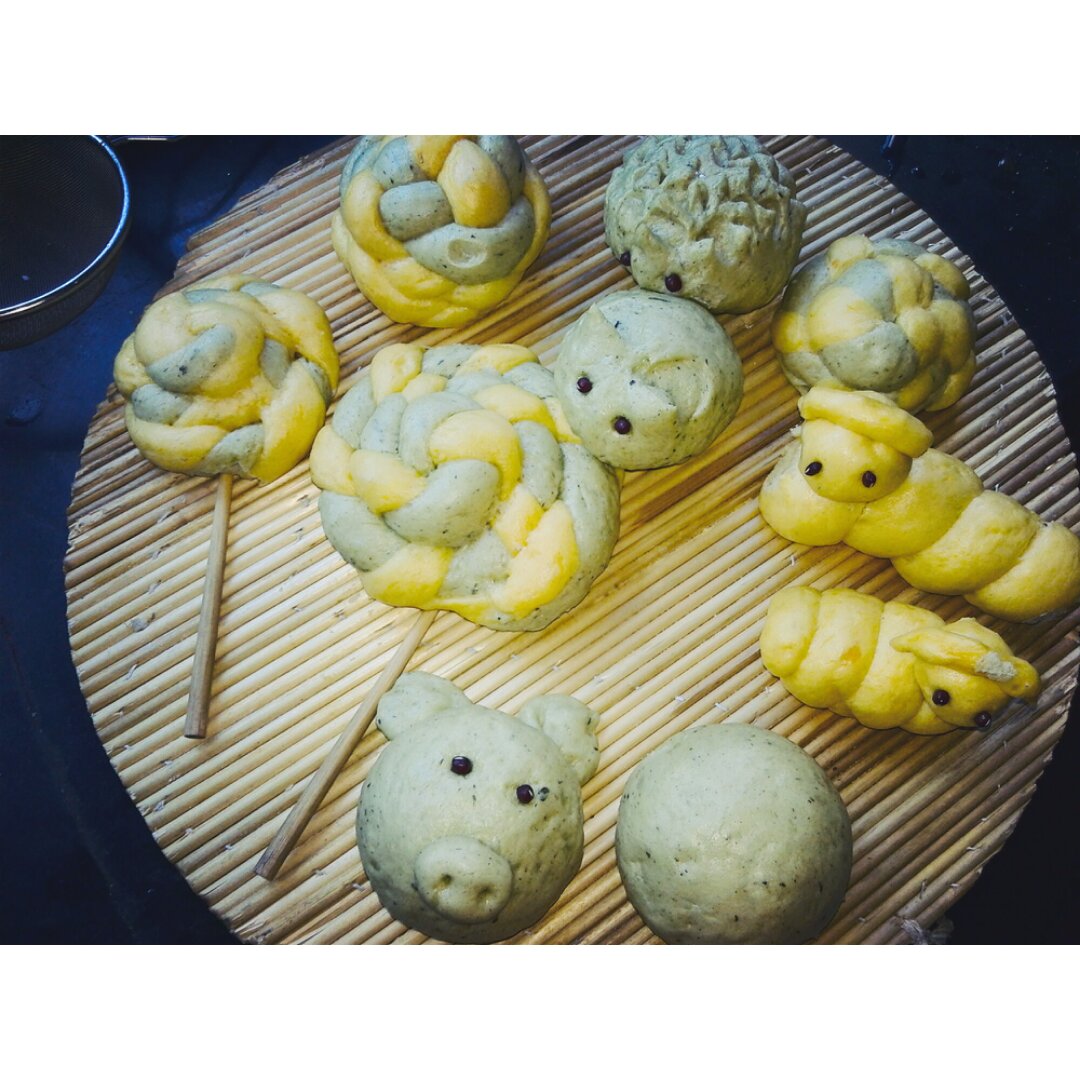 手把手教你做蔬菜牛奶营养花式馒头