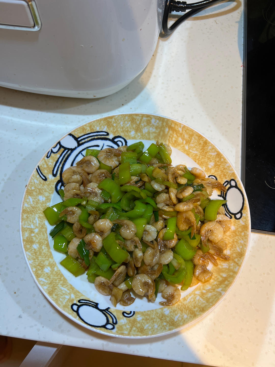 青椒白米虾
